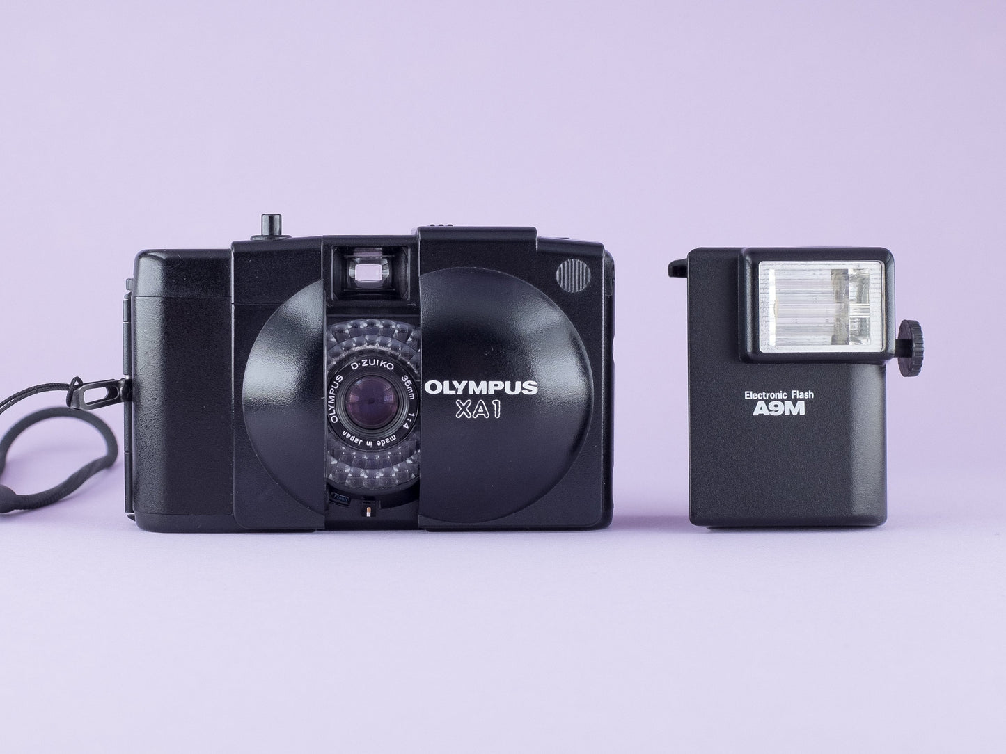 Olympus XA1 with the A9M Flash | Clamshell Design Compact Camera from the 1980's