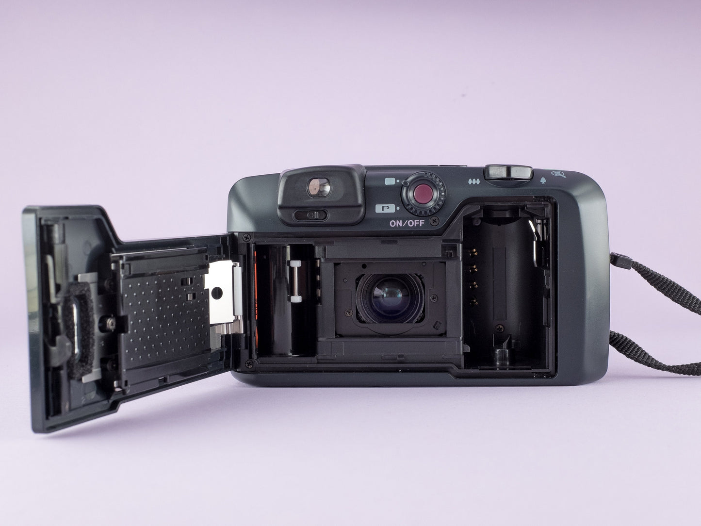Pentax Espio 115 with REMOTE CONTROL! Data back and Original Leather Case! | Film Camera from the 1990's