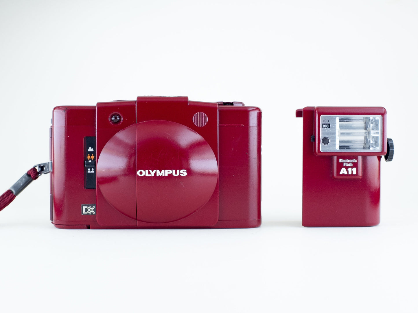 Olympus XA3 Red Compact 35mm Film Camera from the 80's | With the A11 Flash