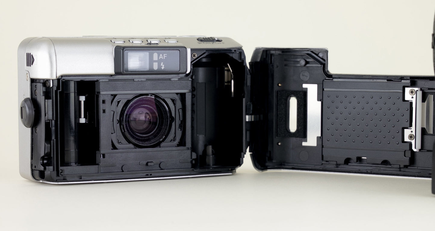 Pentax Espio 120 Mi Zoom | 1990's 35mm Analog Compact Film Camera with 38-120mm Zoom | Body With Titanium Finish